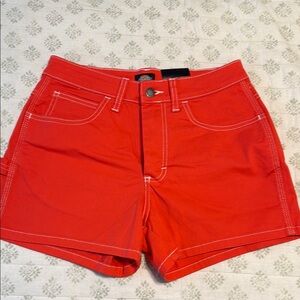 Red Dickies Womens Shorts